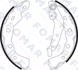 FOMAR FRICTION fo9081 -  Комплект тормозных колодок